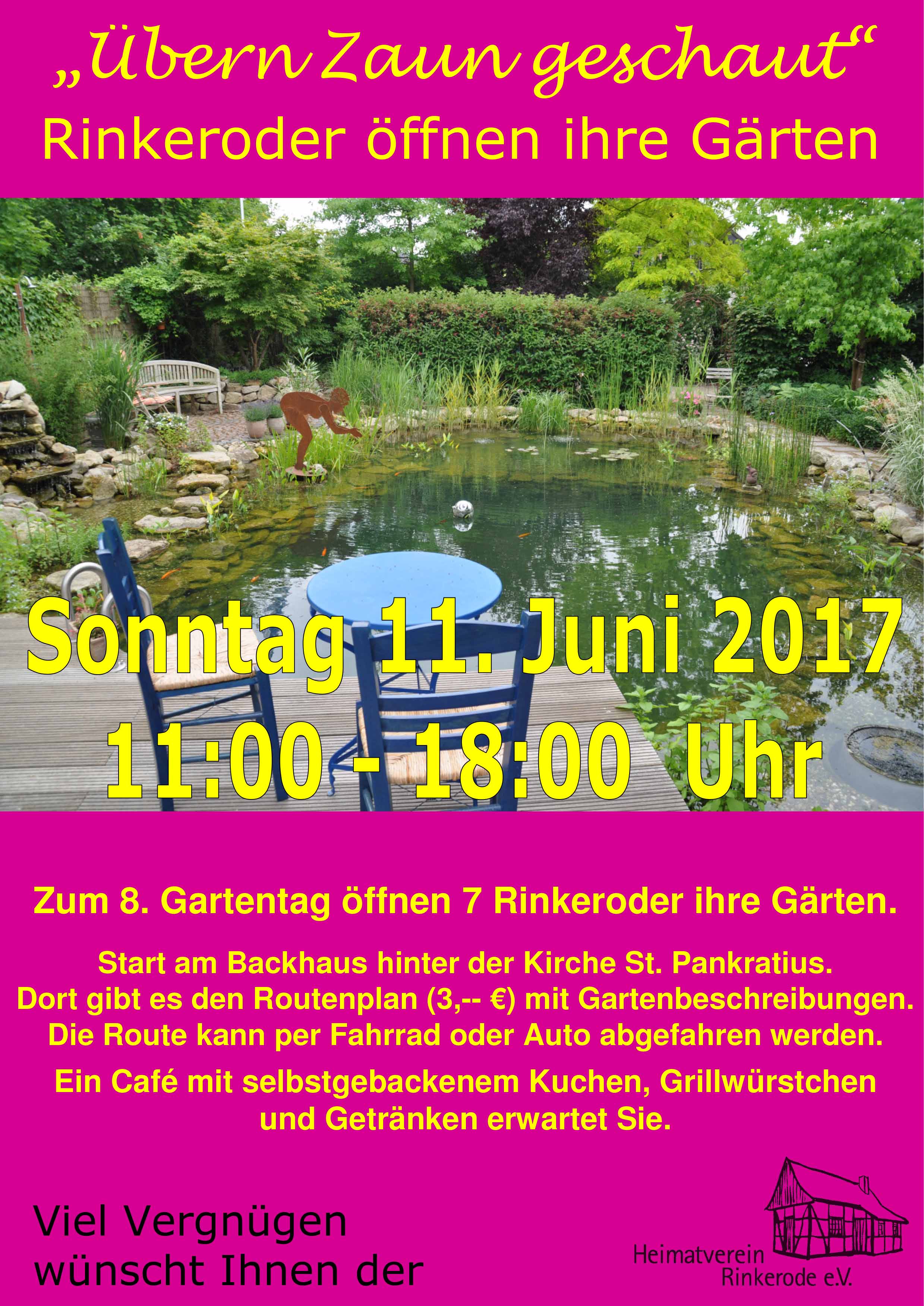Plakat zum Gartentag 2017